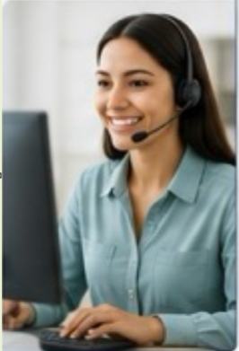 Support representative helping member